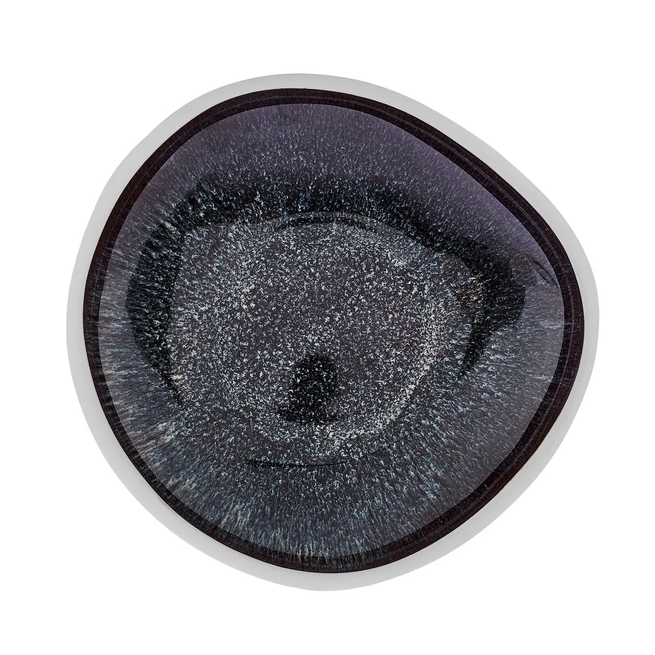 Cosmic Reactive Glaze Stoneware Dinnerware Set – 59 Pieces, Service for 12