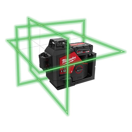 Milwaukee 3632-21 M12™ Green 360° 3-Plane Laser Kit